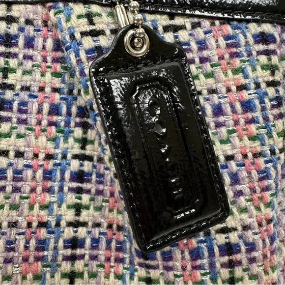 Coach Gallery Multicolored Herringbone Tweed Tote Bag - Picture 3 of 16